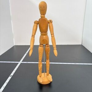 Unbranded‎ Unisex Artist Mannequin 13.5" Tan Wood Articulated Drawing Figure